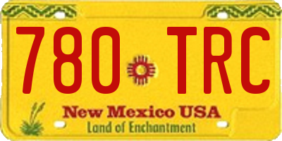 NM license plate 780TRC
