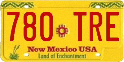 NM license plate 780TRE