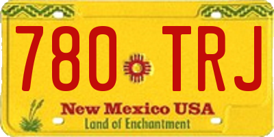 NM license plate 780TRJ