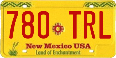 NM license plate 780TRL