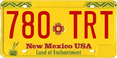 NM license plate 780TRT