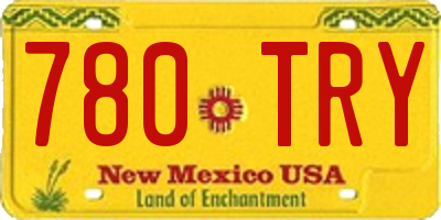 NM license plate 780TRY