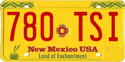 NM license plate 780TSI