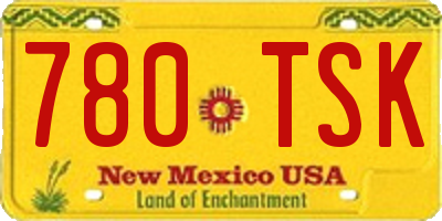 NM license plate 780TSK