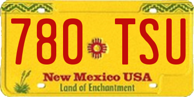 NM license plate 780TSU