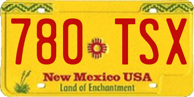 NM license plate 780TSX