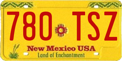 NM license plate 780TSZ
