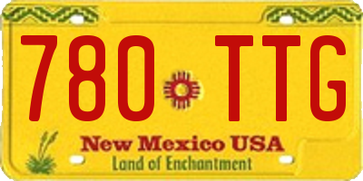 NM license plate 780TTG