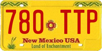 NM license plate 780TTP