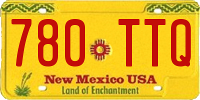 NM license plate 780TTQ