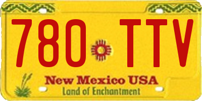 NM license plate 780TTV
