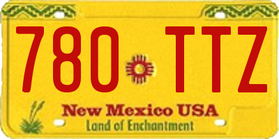 NM license plate 780TTZ