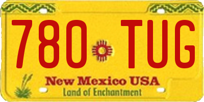 NM license plate 780TUG