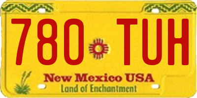 NM license plate 780TUH