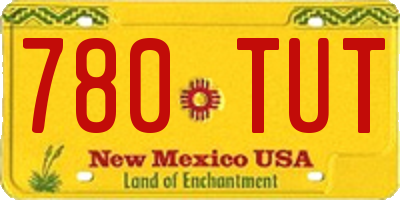 NM license plate 780TUT