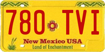 NM license plate 780TVI