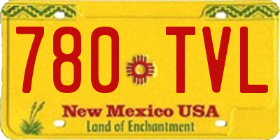 NM license plate 780TVL
