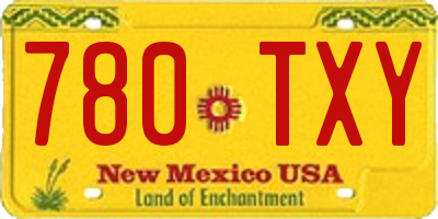 NM license plate 780TXY