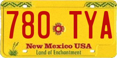 NM license plate 780TYA