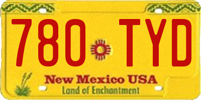 NM license plate 780TYD