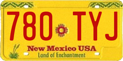 NM license plate 780TYJ