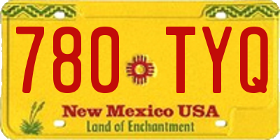 NM license plate 780TYQ
