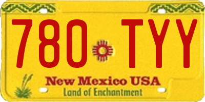 NM license plate 780TYY