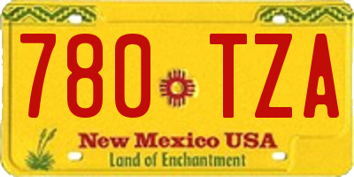 NM license plate 780TZA