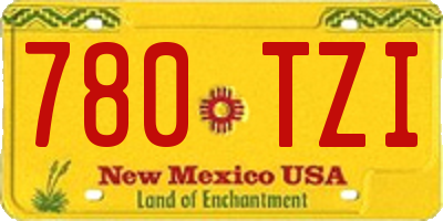 NM license plate 780TZI