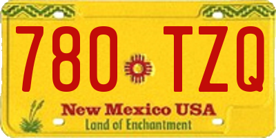 NM license plate 780TZQ
