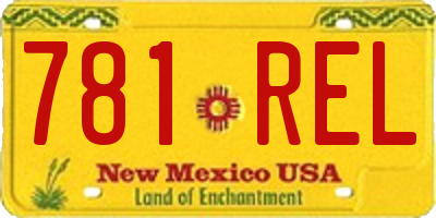 NM license plate 781REL