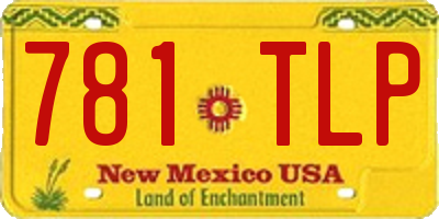 NM license plate 781TLP