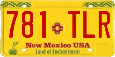 NM license plate 781TLR