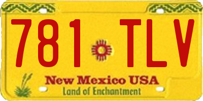 NM license plate 781TLV