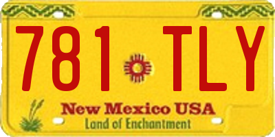 NM license plate 781TLY