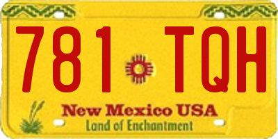 NM license plate 781TQH
