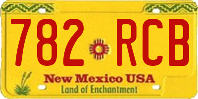 NM license plate 782RCB