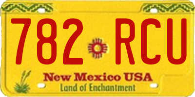 NM license plate 782RCU