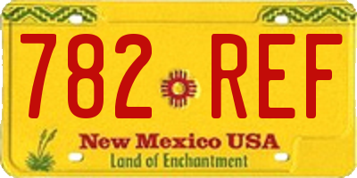 NM license plate 782REF