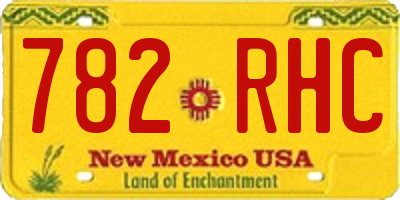 NM license plate 782RHC