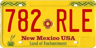 NM license plate 782RLE