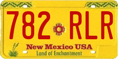 NM license plate 782RLR