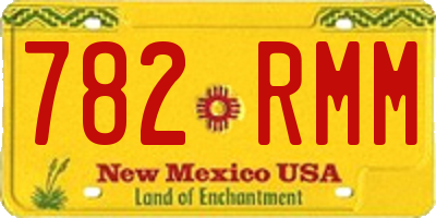 NM license plate 782RMM