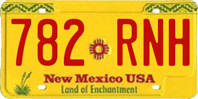 NM license plate 782RNH