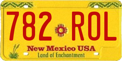 NM license plate 782ROL
