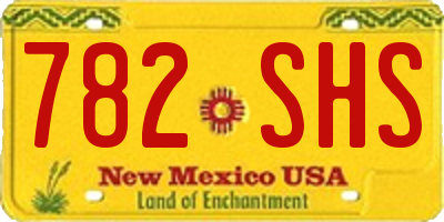NM license plate 782SHS