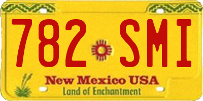 NM license plate 782SMI