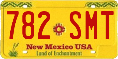 NM license plate 782SMT