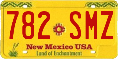 NM license plate 782SMZ