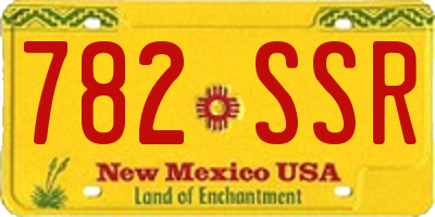 NM license plate 782SSR